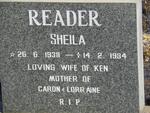 READER Sheila 1938-1984