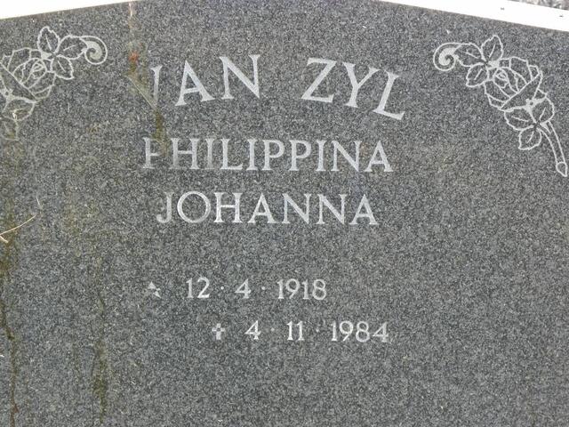 ZYL Philippina Johanna, van 1918-1984
