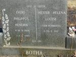 BOTHA Evert Philippus Hendrik 1906-1980 & Hester Helena Louise ROBBERTS 1912-