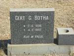 BOTHA Gert G. 1896-1982