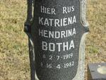 BOTHA Katriena Hendrina 1919-1982