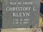 KLEYN Christoff L. 1885-1977