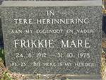 MARE Frikkie 1912-1975