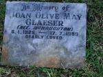 GLAESER Joan Olive May nee McNAUGHTON 1925-1989