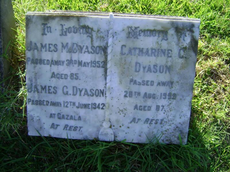 DYASON James M. -1952 :: DYASON James G. -1942 :: DYASON Catharine C. -1959