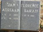 BUYS Jan Adriaan 1907-1989 & Florence Sarah 1910-