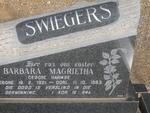 SWIEGERS Barbara Magrietha nee HARMSE 1921-1983