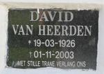 HEERDEN David, van 1926-2003