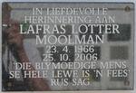 MOOLMAN Lafras Lotter 1966-2006