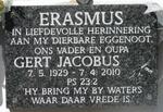 ERASMUS Gert Jacobus 1929-2010