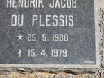 PLESSIS Hendrik Jacob, du 1900-1979