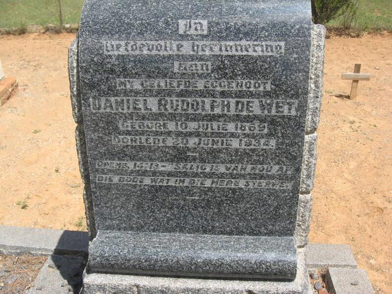 WET Daniel Rudolph, de 1869-1934
