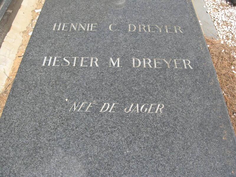 DREYER Hennie C. & Hester M. DE JAGER