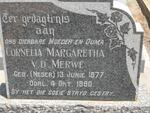 MERWE Cornelia Margaretha, v.d. nee NESER 1877-1960