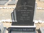 MERWE Koos, van der 1895-1976