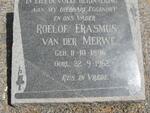 MERWE Roelof Erasmus, van der 1896-1962