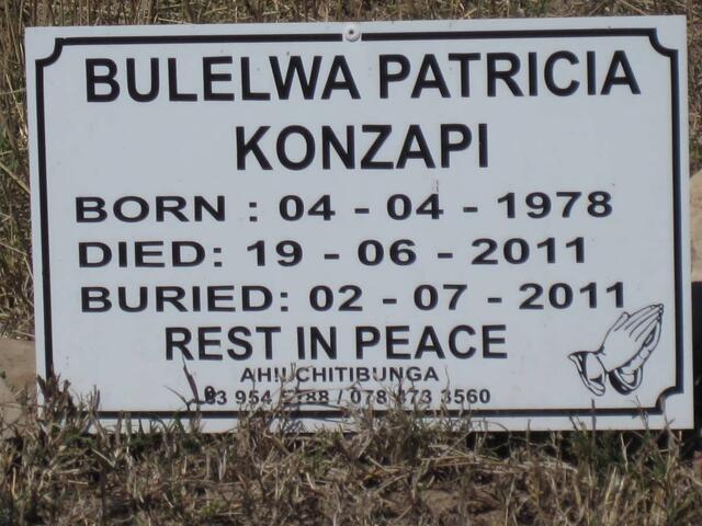 KONZAPI Bulelwa Patricia 1978-2011