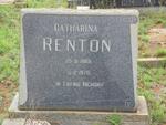 RENTON Catharina 1889-1970