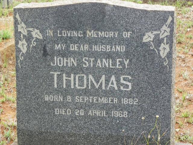 THOMAS John Stanley 1882-1968