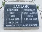 TAYLOR Kenneth Roy 1937-2011 & Rosemary Anne FIELD 1950-