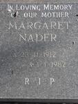NADER Margaret 1912-1982
