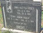 BRIGHT Anna Aletta nee VISSER 1934-1964 :: BRIGHT Gerrit Armoni Visser 1964-1964