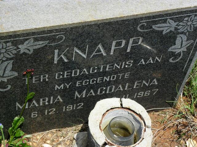 KNAPP Maria Magdalena 1912-1967