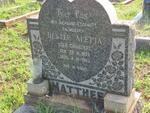 MATTHEE Hester Aletta nee GROBLER 1922-1963