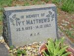 MATTHEWS Ivy 1893-1967