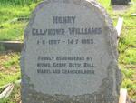 WILLIAMS Henry Gllyndwer 1887-1963
