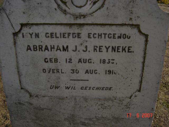 REYNEKE Abraham J.J. 1853-1910