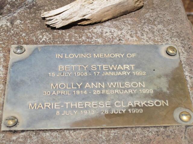 STEWART Betty 1908-1992 :: WILSON Molly Ann 1914-1999 :: CLARKSON Marie-Therese 1913-1999