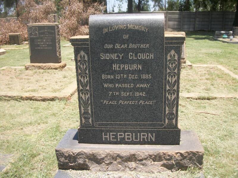 HEPBURN Sidney Clough 1885-1942