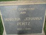 PENTZ Maryna Johanna 1903-1965