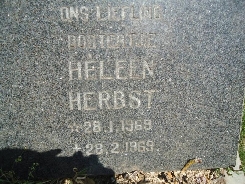 HERBST Heleen 1969-1969