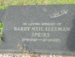 SPEIRS Barry Neil Sleeman 1949-1980