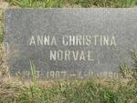 NORVAL Anna Christina 1907-1990