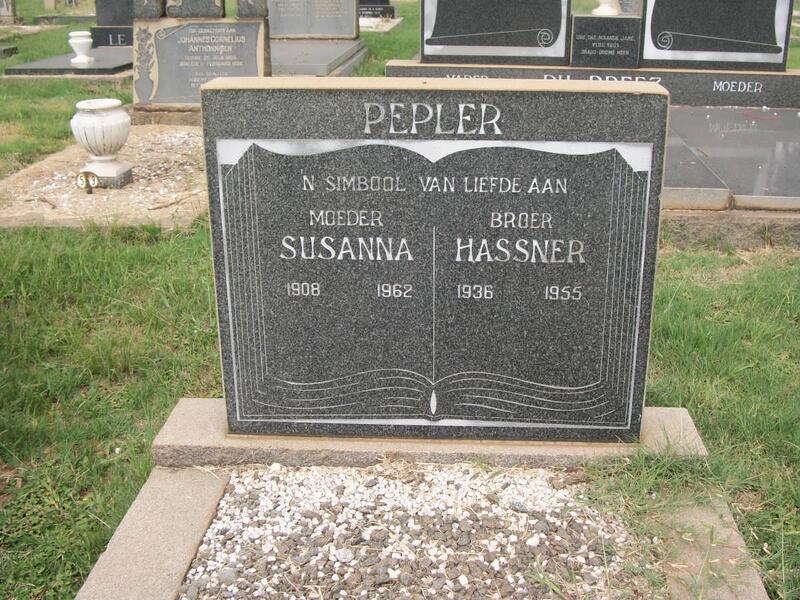 PEPLER Susanna 1908-1982 :: PEPLER Hassner 1936-1955