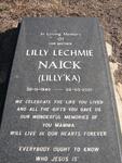 NAICK Lilly Lechmie 1940-2001