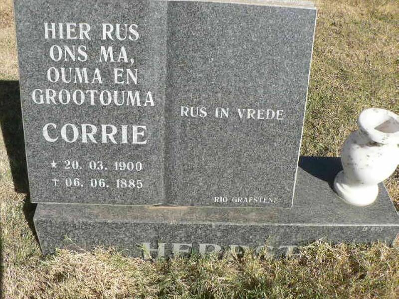 HERBST Corrie 1900-1985