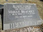 HEMMANT Molly Beatrice 1903-1986