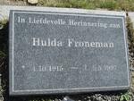 FRONEMAN Hulda 1915-1997