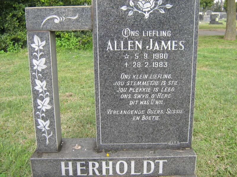 HERHOLDT Allen James 1980-1983
