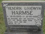 HARMSE Hendrik Loodwyk 1989-1989