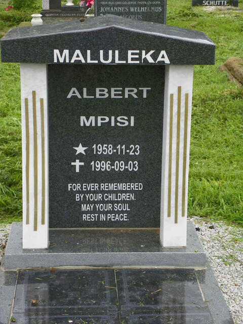 MALULEKA Albert Mpisi 1958-1996