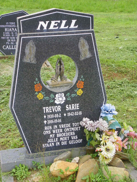 NELL Trevor 1930-2006 & Sarie 1942-