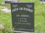 RENSBURG Jan Andries, Jansen van 1945-1993