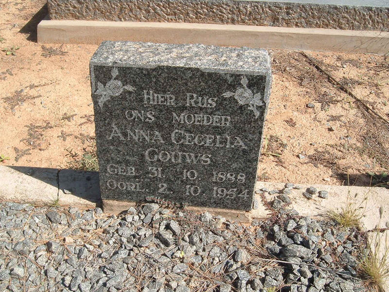 GOUWS Anna Cecelia 1888-1954