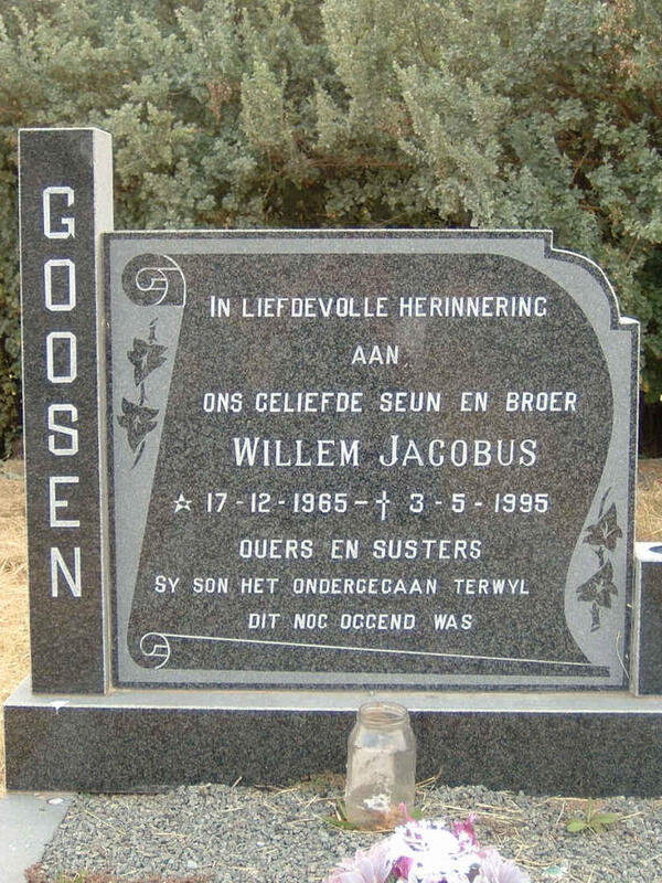 GOOSEN Willem Jacobus 1965-1995