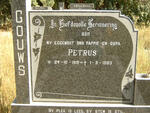 GOUWS Petrus 1919-1993